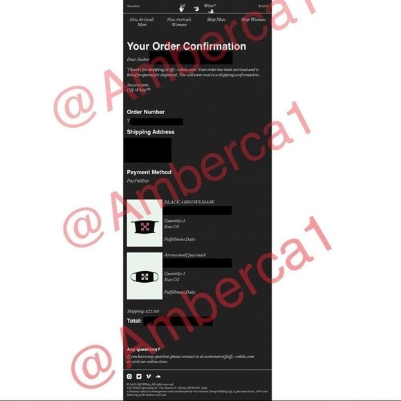 Off-White Black Fuchsia Pink Arrow Motif Unisex Mask NWT - Picture 16 of 16